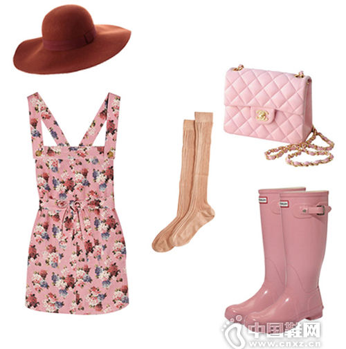 Hunter ǹɫѥ+ChanelɫСƤƾڸǰ