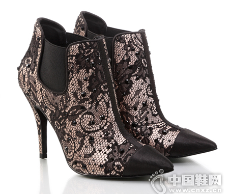 Glamour Bella ��˿ӡ����ͷ��ѥ