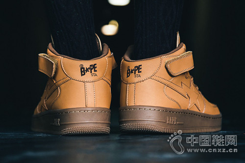 A Bathing Ape Bapesta Mid ȫɫơWheat